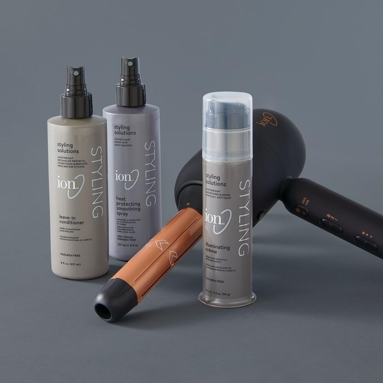 Ion Silk Drops in daily hair-care routine for shine and frizz control.