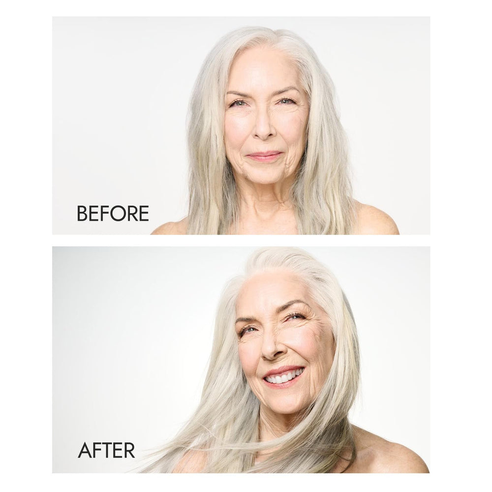 Ion Silk Drops lightweight formula applied to hair prevents weighing down.