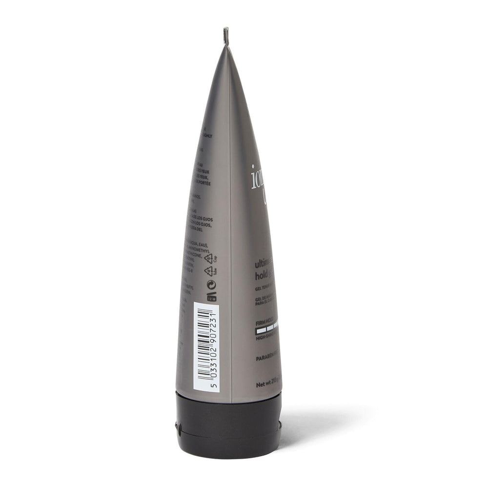 Ion Styling Solutions Ultimate Hold Gel strong hold keeps hairstyles in place without stiffness.