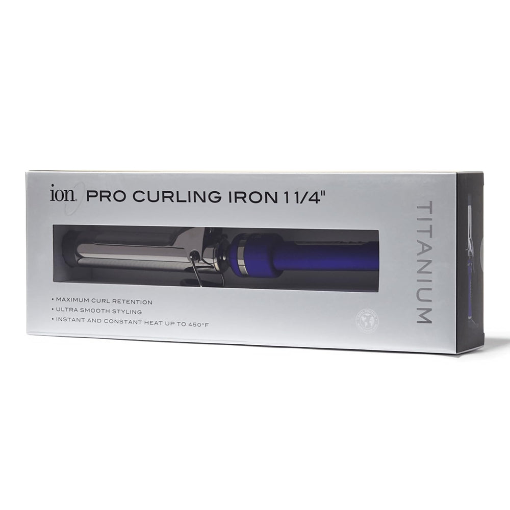 ion Titanium Pro Curling Iron temperature dial showing precise heat control