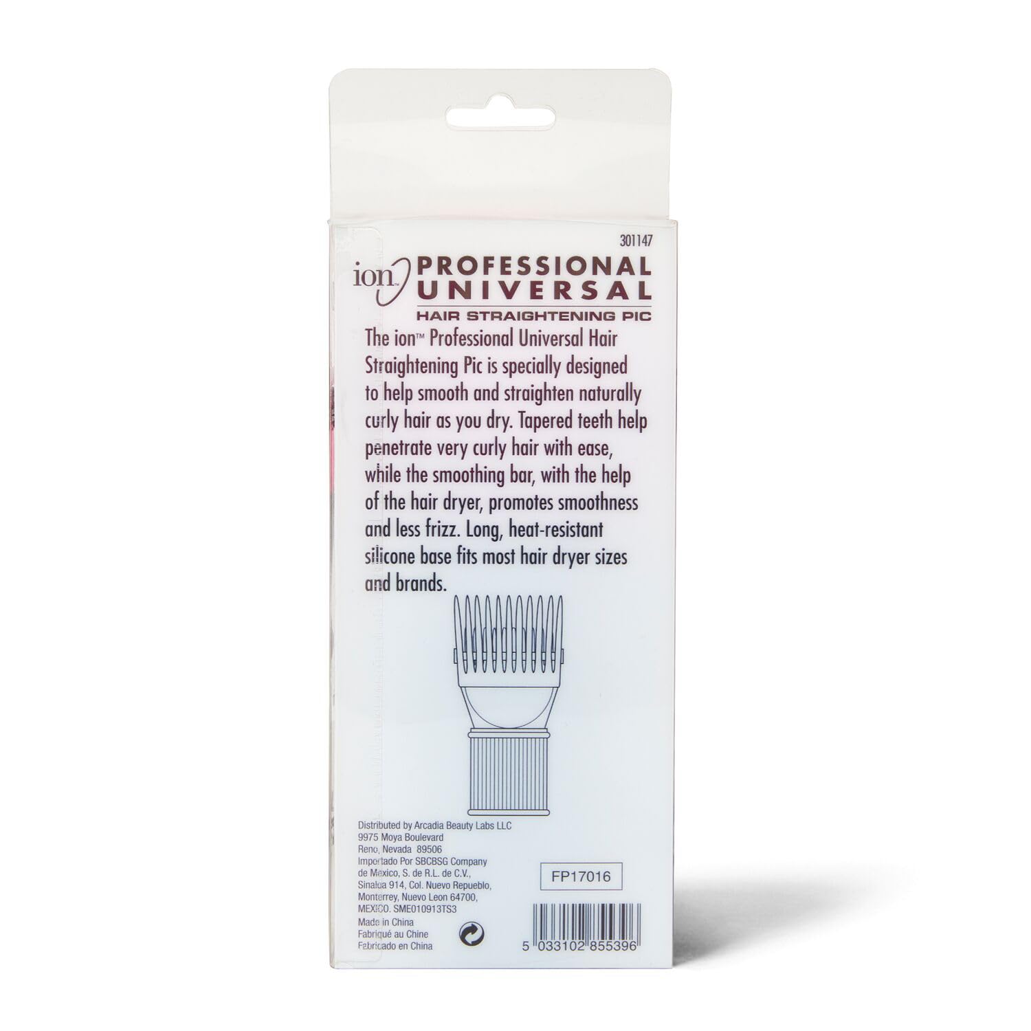 Ion Universal Attachment slip-resistant silicone base ensures steady handling during drying