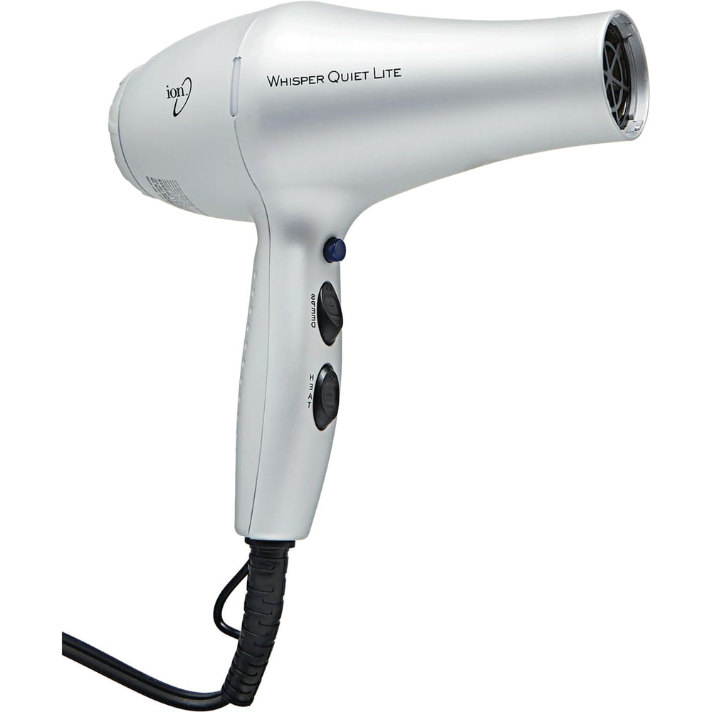 Ion Whisper Quiet Lite controls close-up emphasize four temperatures and two speeds.