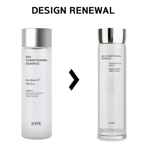 IOPE Bio-Conditioning First Step Essence bottle pour showing lightweight hydration