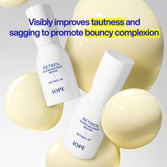 IOPE Retinol Super Bounce Serum texture showcases lightweight absorption for daily use