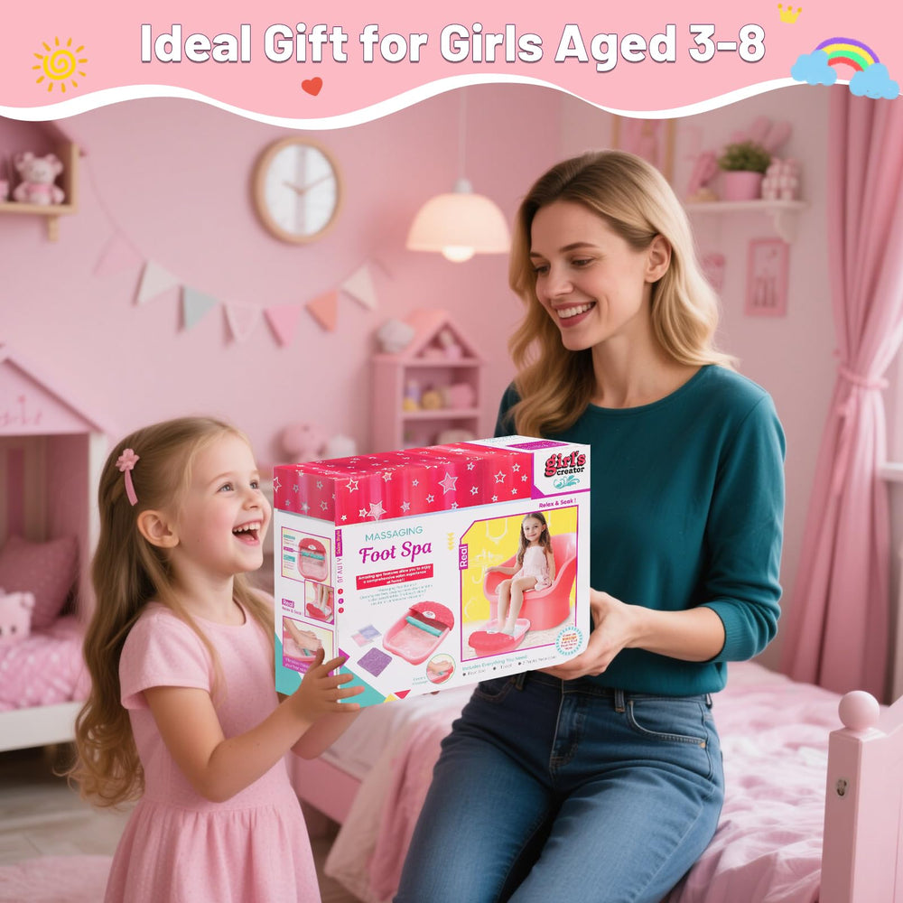 IPOOLTENG Kids Foot Spa Kit nail stickers provide quick, colorful spa-day accents.