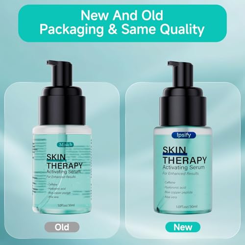 Ipsify red light therapy synergy concept with serum alongside device for sessions