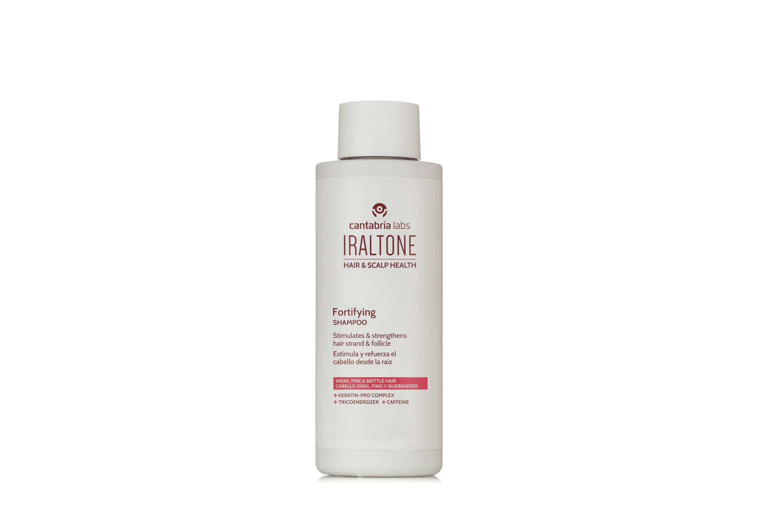IRALTONE Fortifying Shampoo bottle front view for healthier-looking scalp