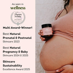 Irene Organics belly butter with calendula and shea for itch relief
