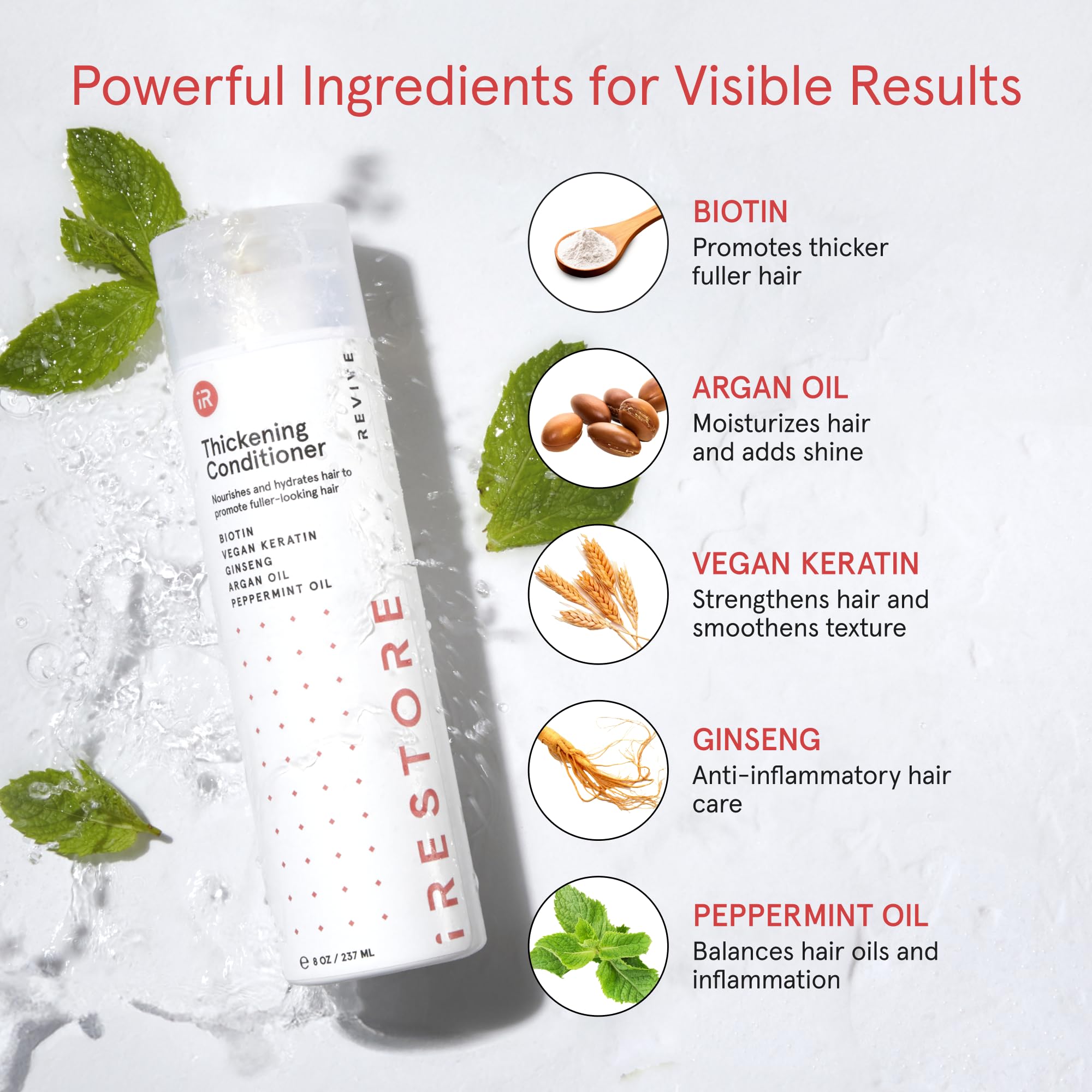 Creamy texture close-up signaling volumizing and detangling for fine hair