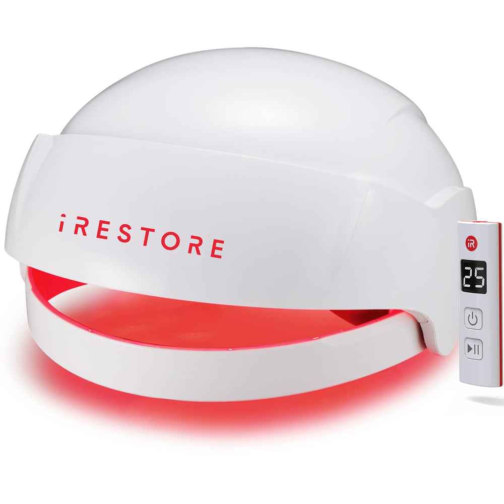 iRestore Essential cap-on-head worn for at-home hair growth therapy