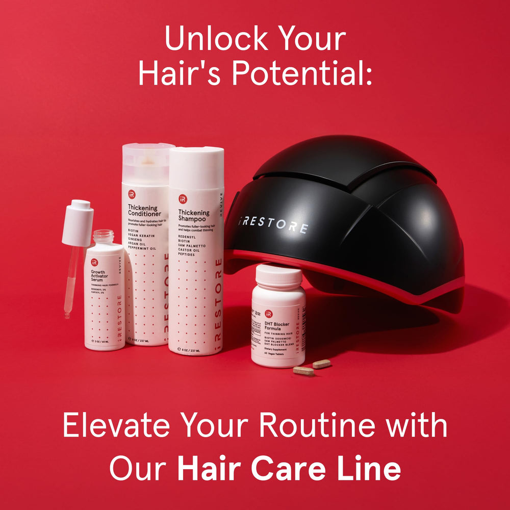 iRestore Essential product-silhouette shows modern design for hair care