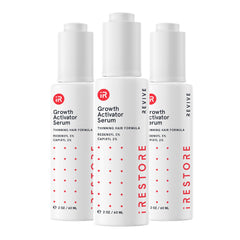 iRestore Scalp Serum bottle in use—easy application for targeted scalp coverage and hydration.