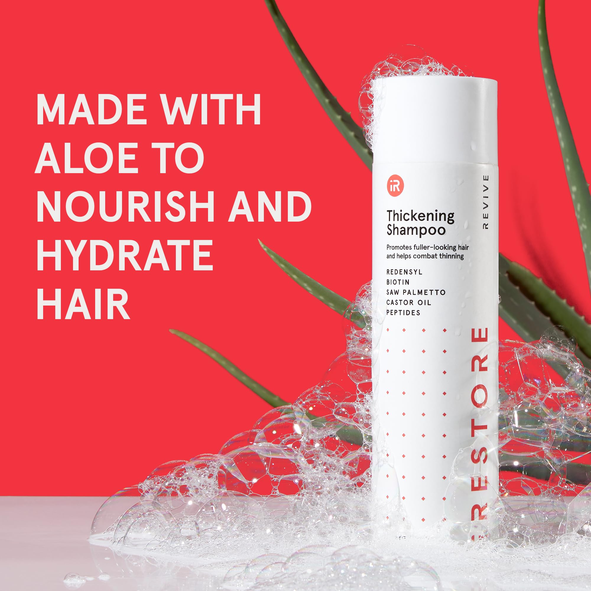 iRestore shampoo made in the USA with safe, pH-balanced formula.