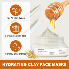 IREV face masks-kaolin-clay-deep-cleanse: pore-refining action for clearer skin.