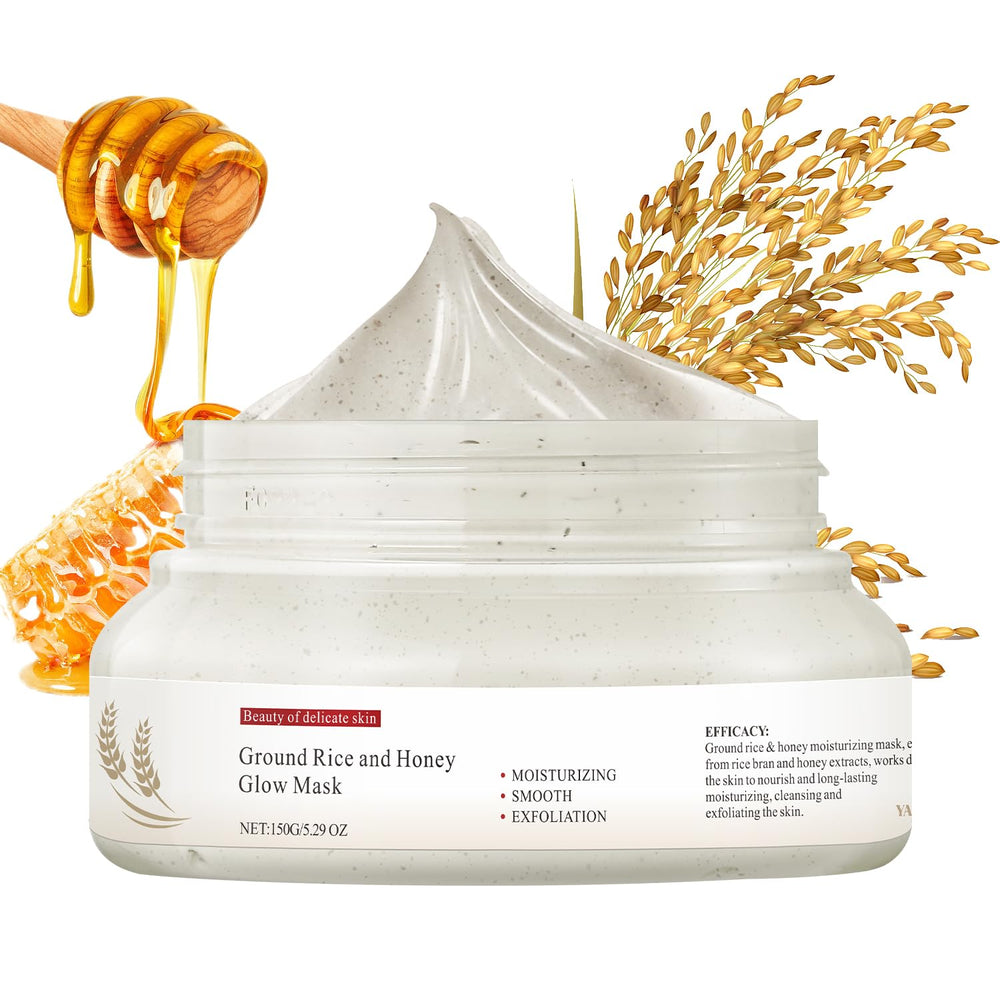 IREV face masks rice-honey-glow-mask-apply: smooth application with a gentle glow boost.