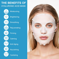 Box of 10 IREV Hyaluronic Acid Masks for convenient daily use.