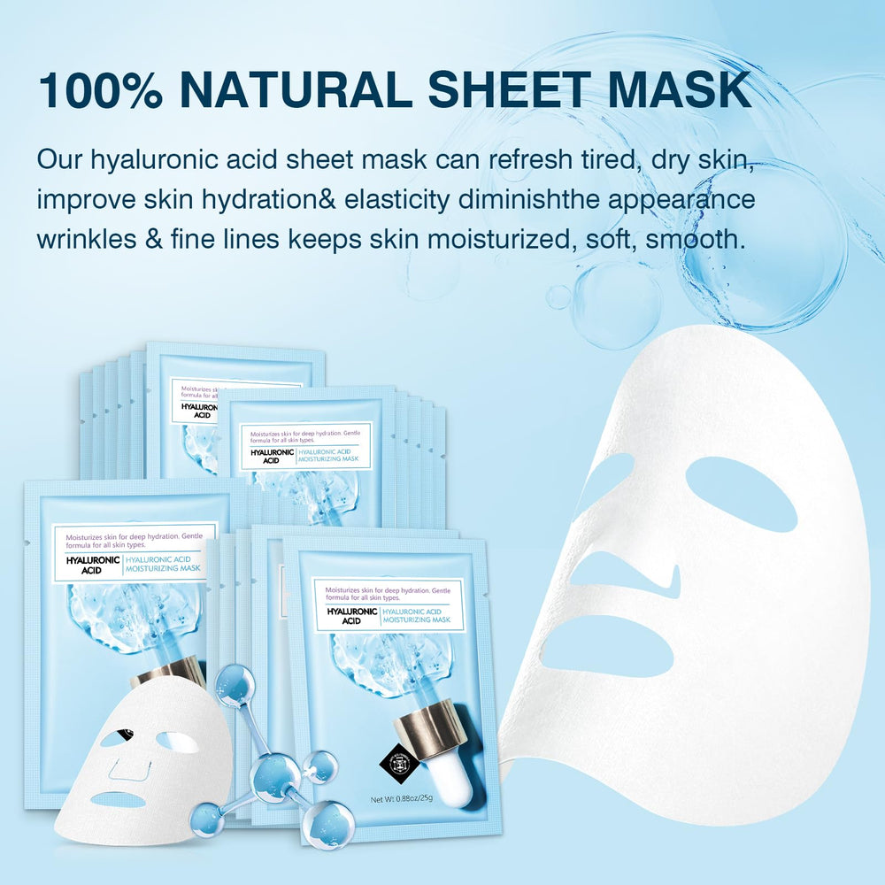 Soft moisturizing sheet from IREV resting on the hand for application.