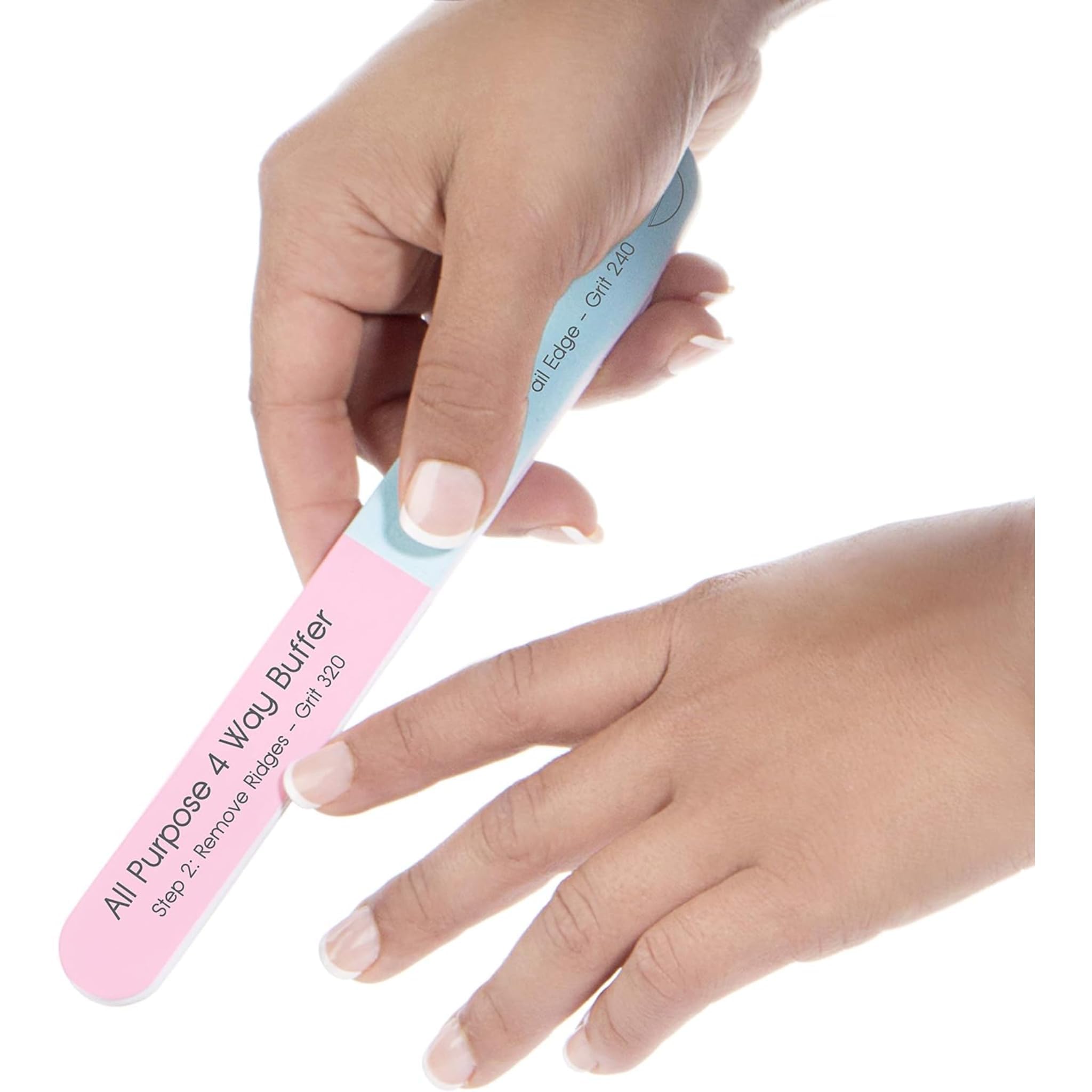 Iridesi 12-pack emery boards travel-friendly set for nails on the go