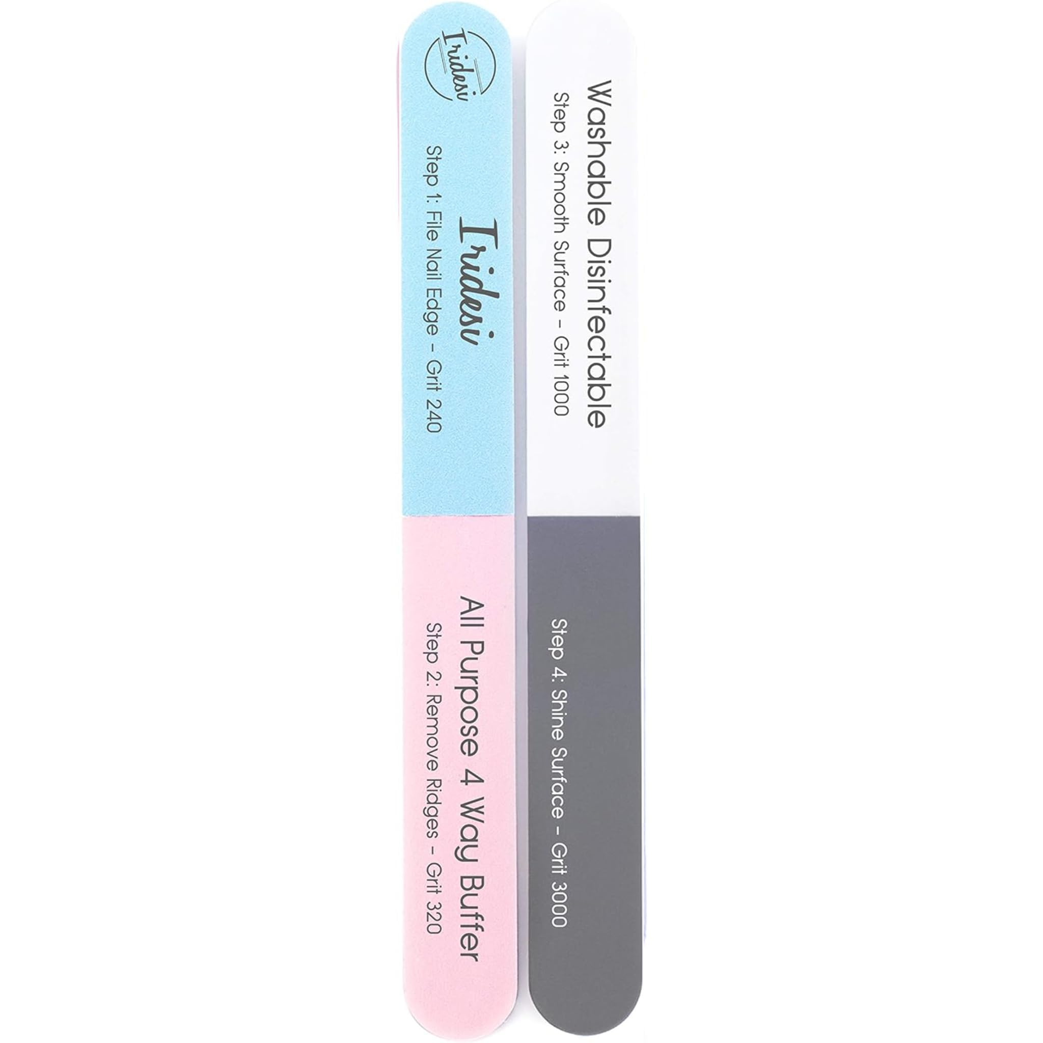 Iridesi washable nail file set cleans easily after use