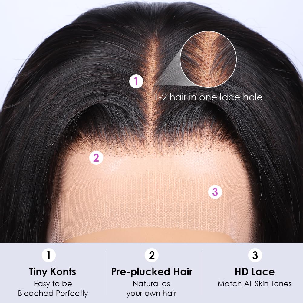 Iris Queen baby-hair pre-plucked hairline closeup demonstrates natural front frame