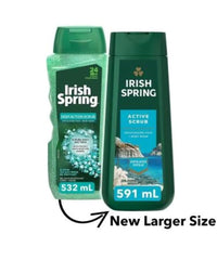 Irish Spring Active Scrub lather closeup emphasizes creamy foam and even coverage.