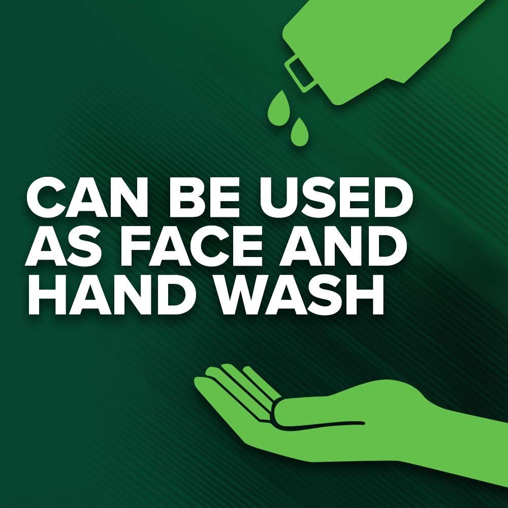 Irish Spring Aloe Body Wash bubbles illustrate easy, quick lather.
