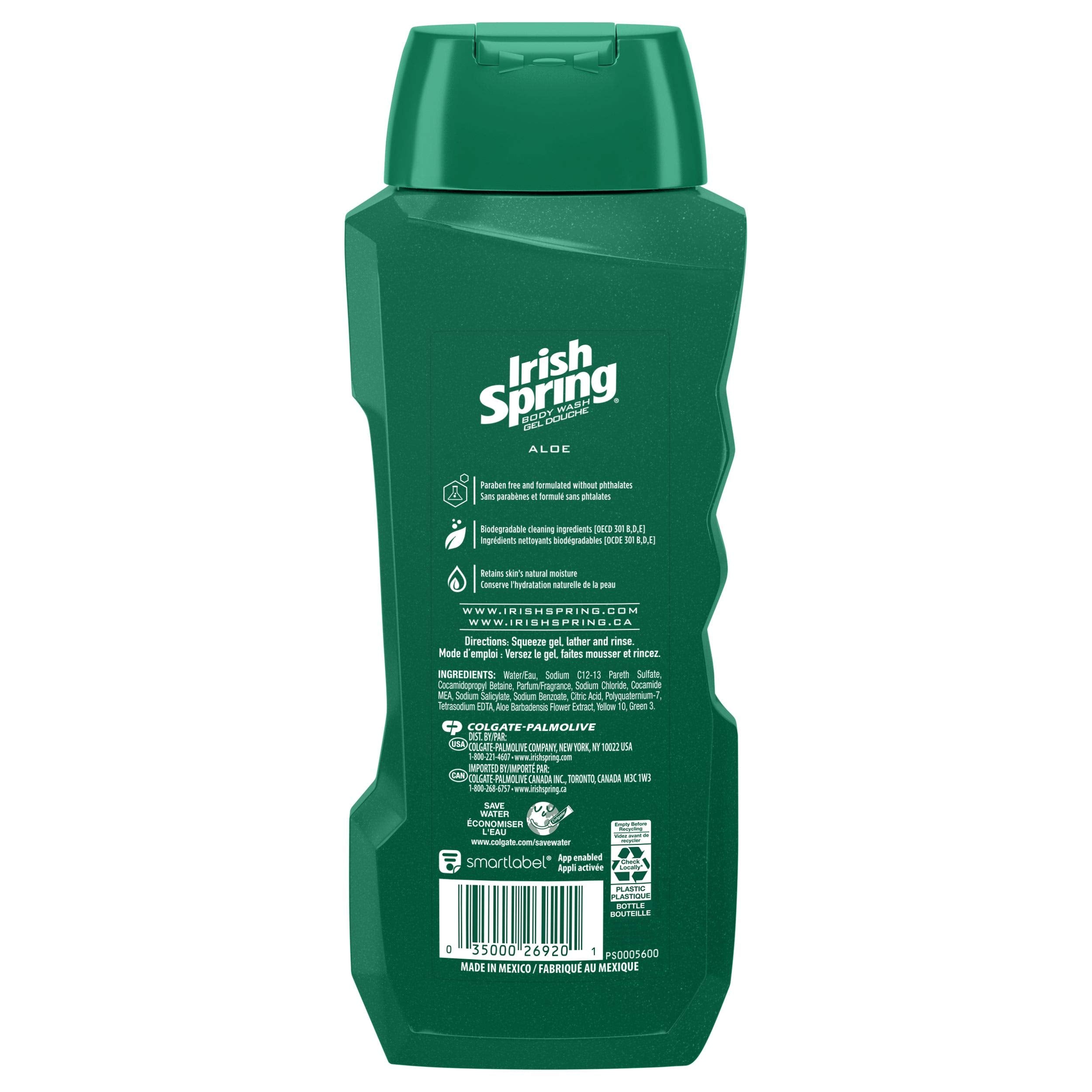 Morning shower with Irish Spring Aloe Body Wash for a fresh mood.