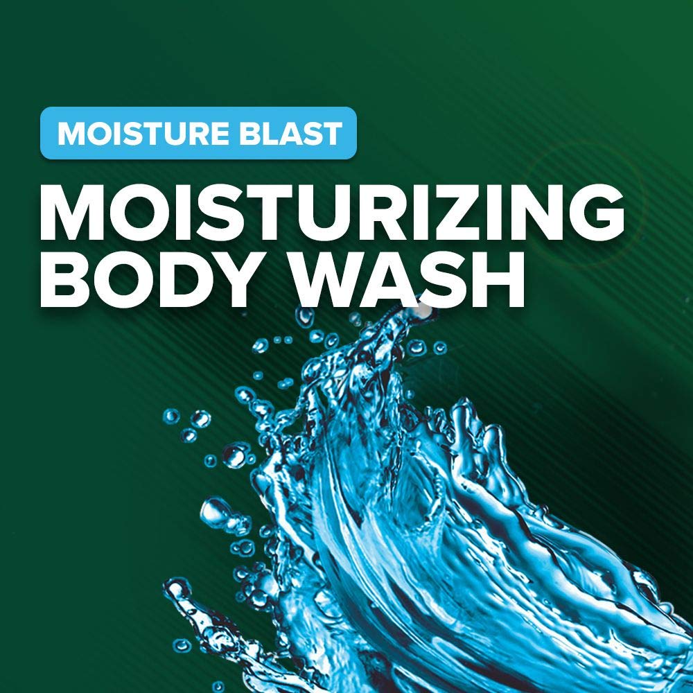 Irish Spring Moisture Blast four-bottle pack highlighting value and convenience