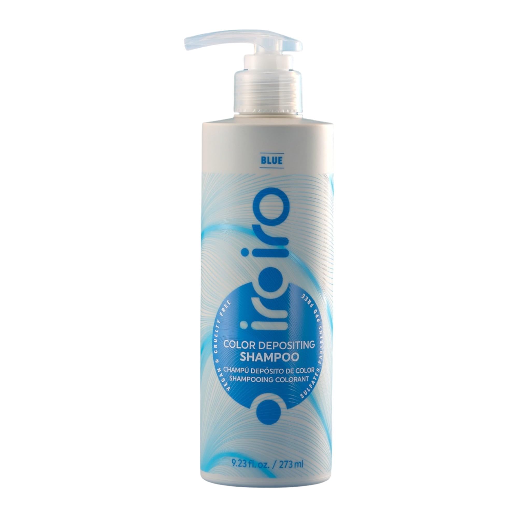 iroiro blue bottle front packaging showing label and shade benefits