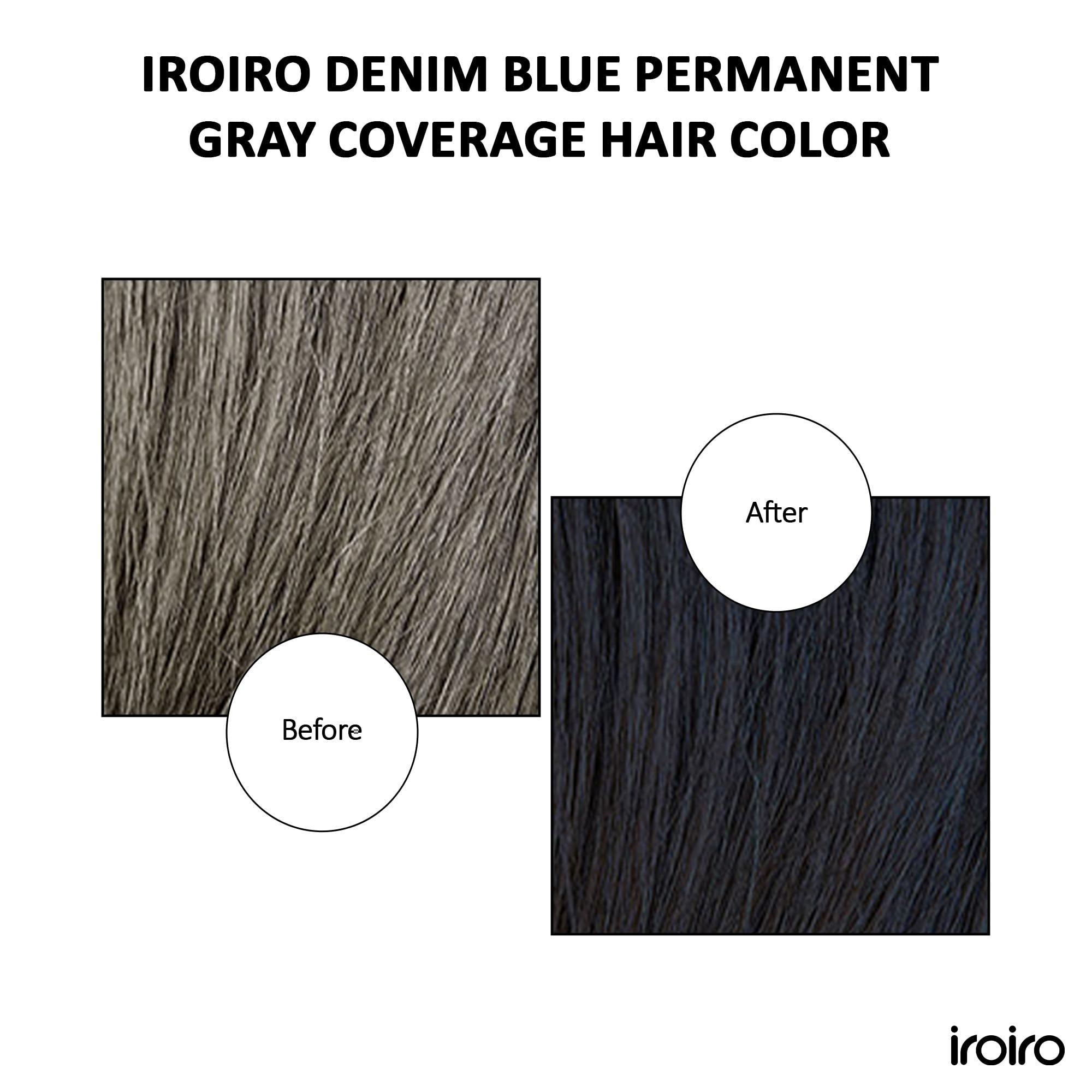 iroiro color being applied to hair demonstrating even coverage benefit