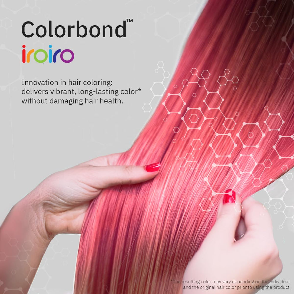 iroiro lavender applied in hand onto wet hair to show quick at-home use benefit