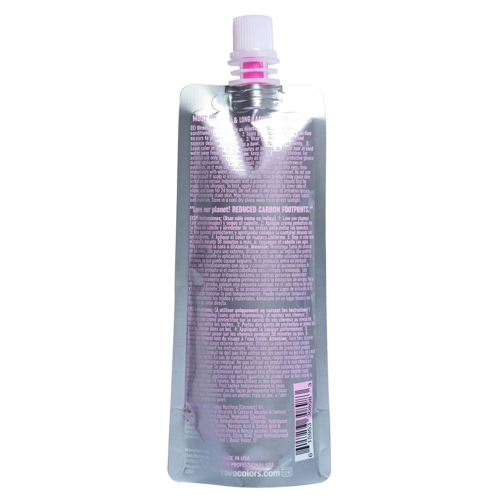IROIRO Neon Pink 310 swatches reveal true color and long-lasting vibrancy.