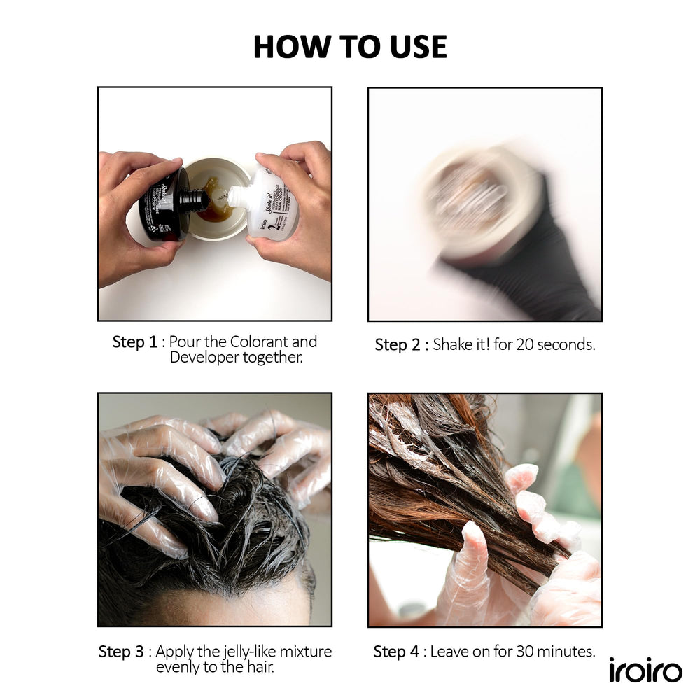 iroiro packaging label close-up showing ingredient list and gentle benefit