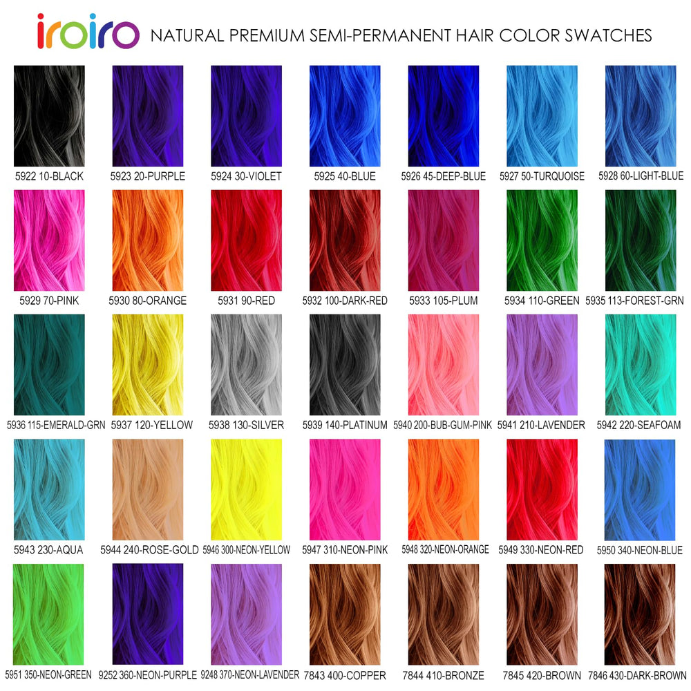 IROIRO Deep Blue hair result appears rich, glossy, and even.