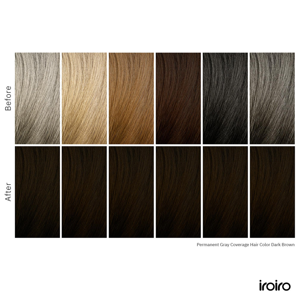 iroiro close-up of dyed hair strand showing smooth texture and added shine