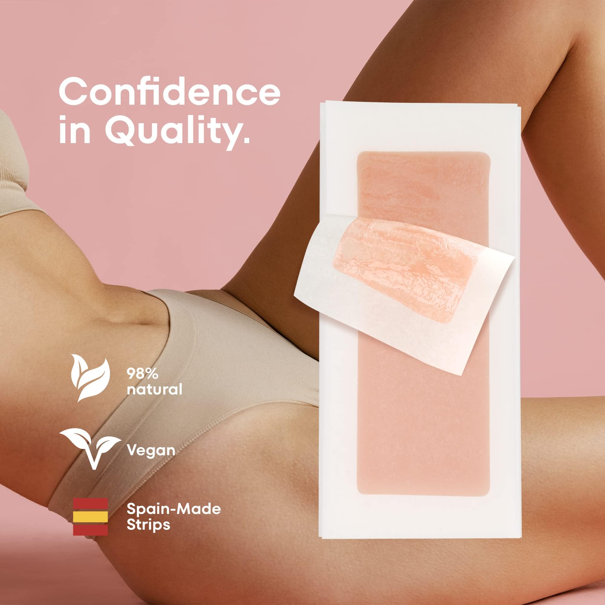 irreshine wax strips armpits demonstrate smooth underarm results with gentle removal
