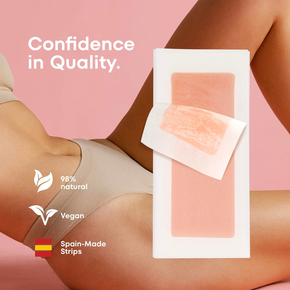 irreshine wax strips armpits demonstrate smooth underarm results with gentle removal