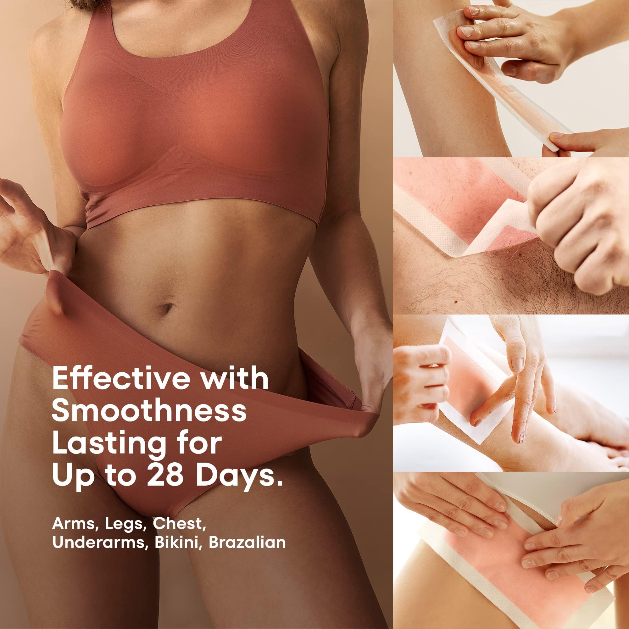 irreshine wax strips bikini area highlights quick discreet Brazilian waxing at home