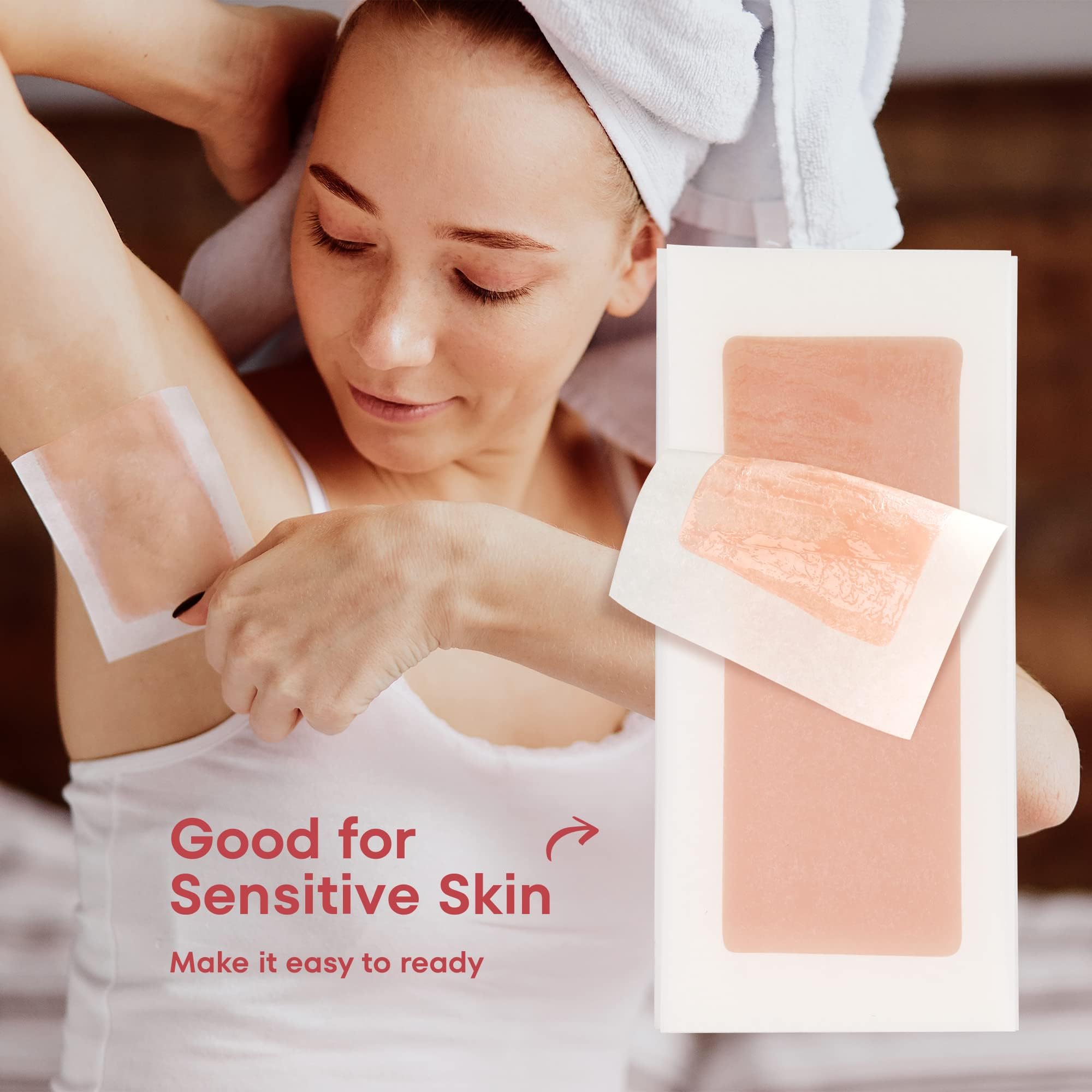 irreshine wax strips legs ready for full-leg waxing and lasting smoothness