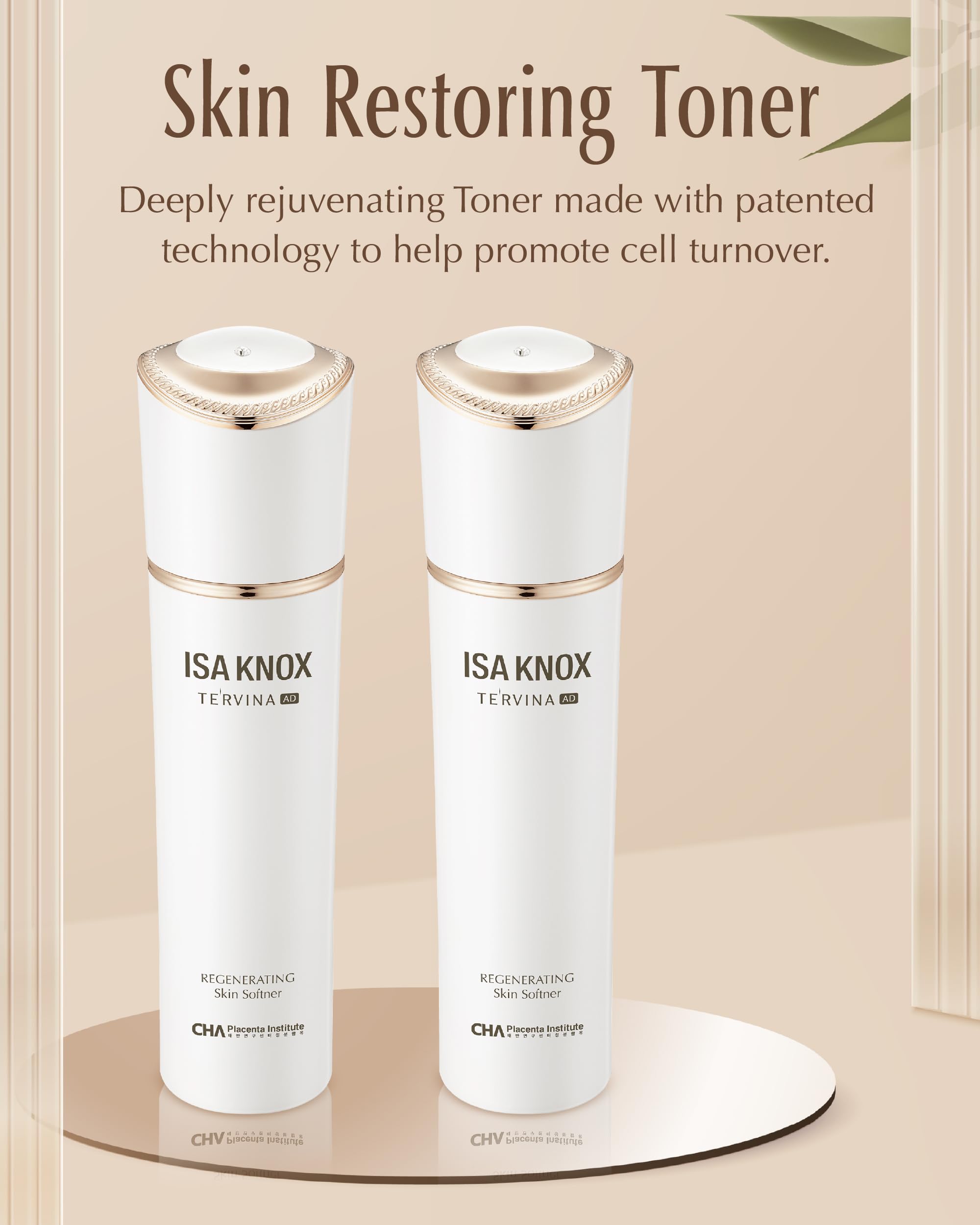 Isa Knox TE'RVINA AD Regenerating Emulsion bottle delivers nourishing hydration