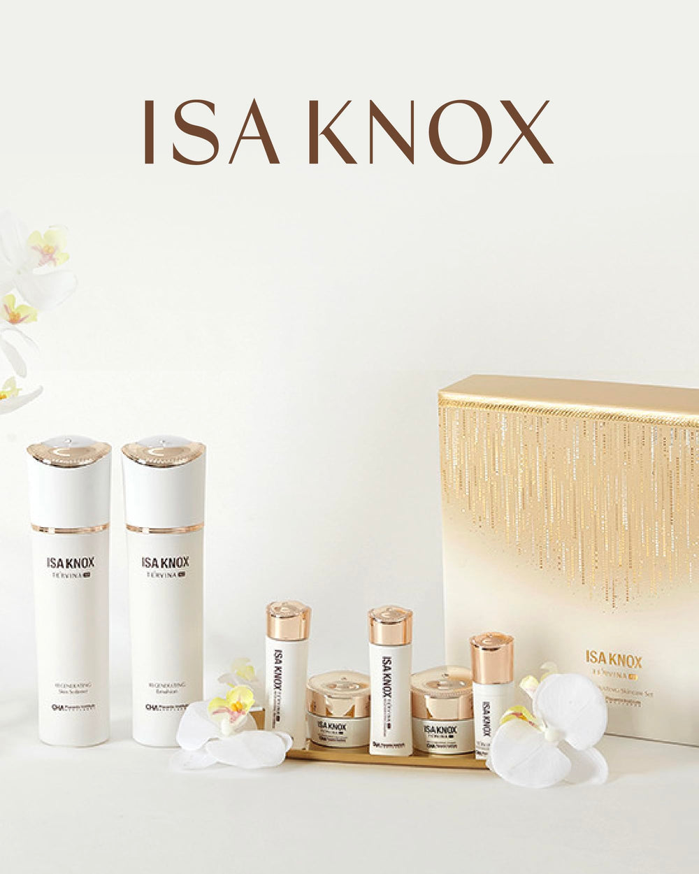 Isa Knox TE'RVINA AD Regenerating Toner and Emulsion in daily routine