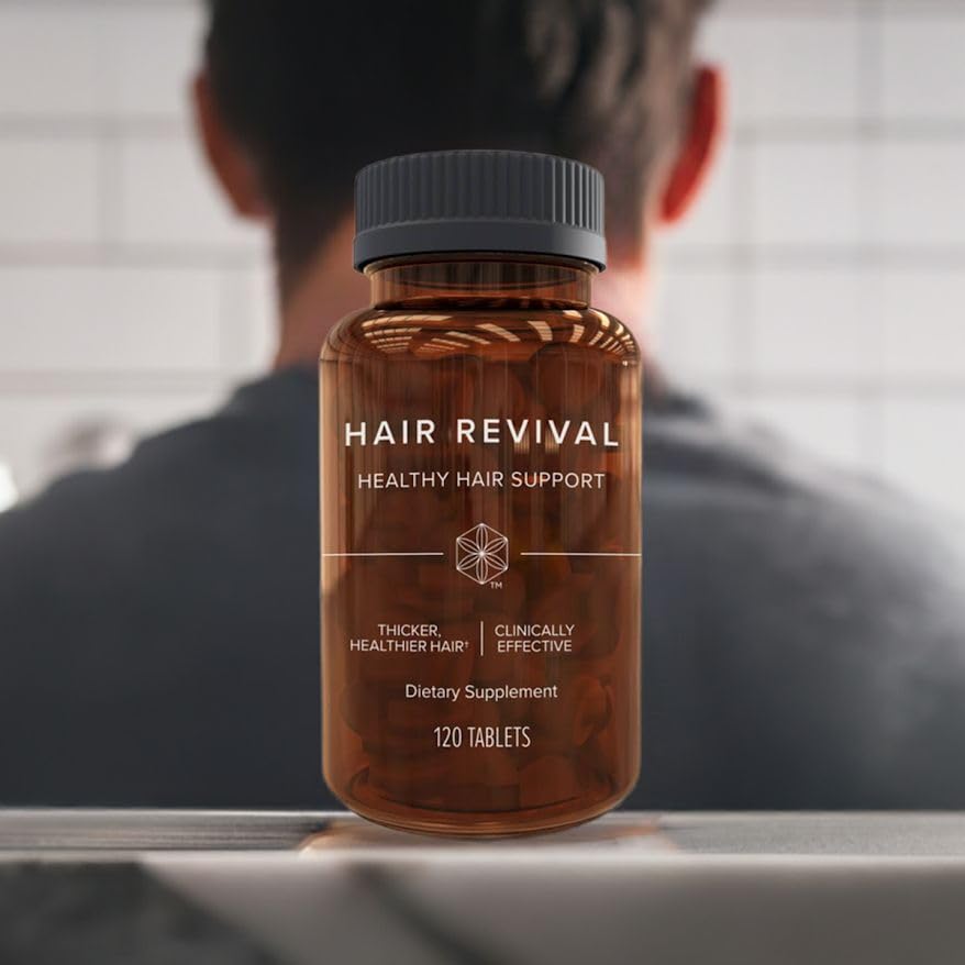 Isagenix Hair Revival tablets close-up focuses on texture and easy daily intake