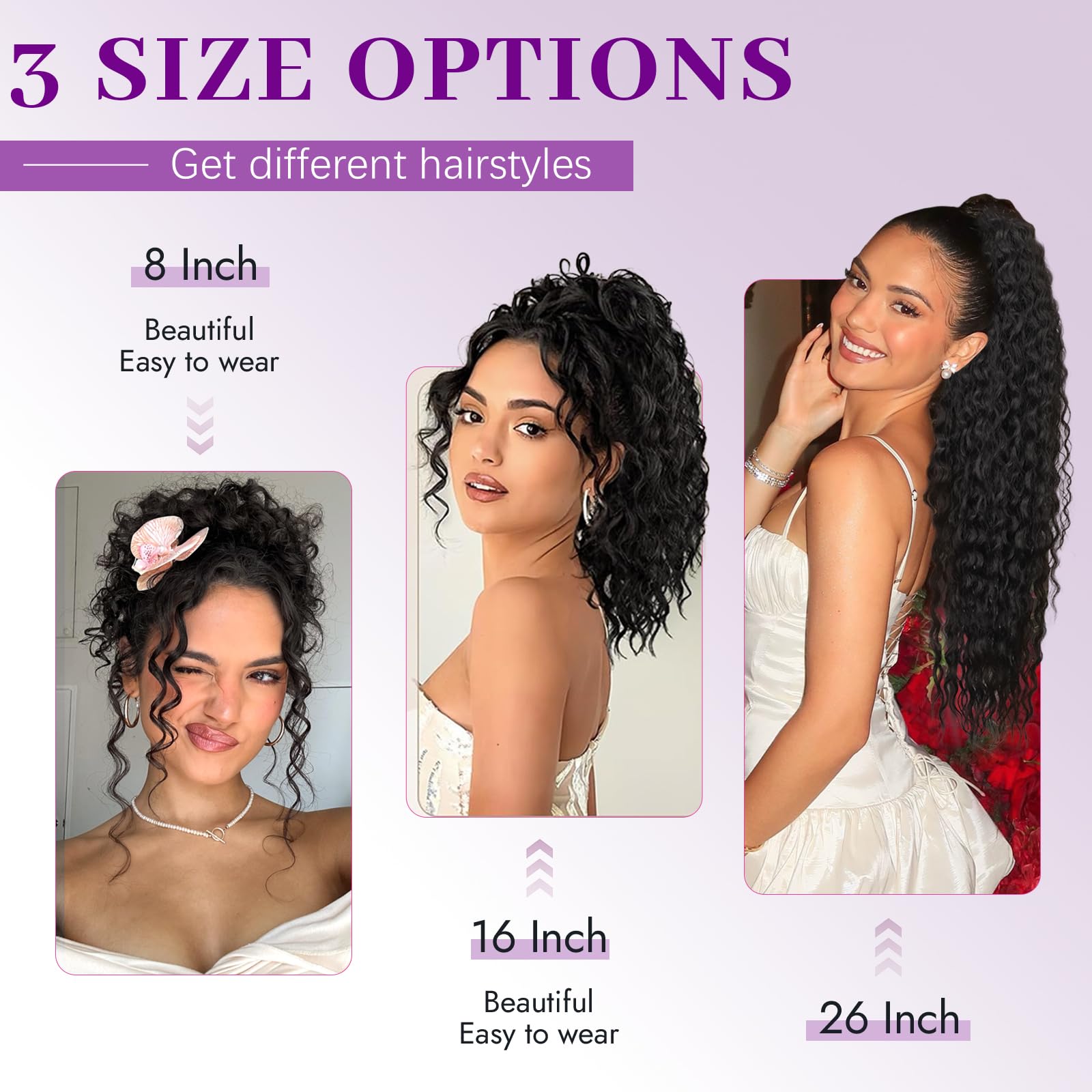 Isaic Ponytail Extension care-tips help maintain curls and longevity.