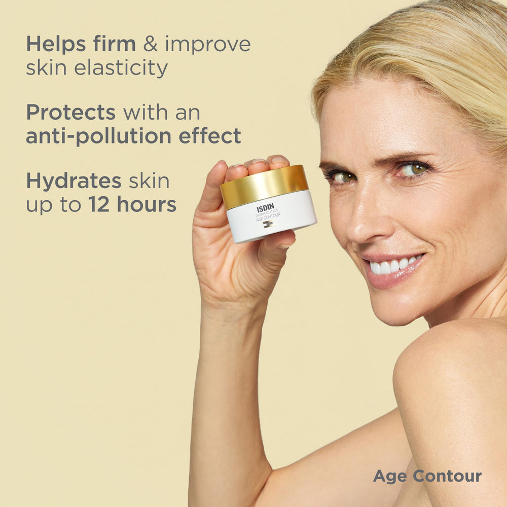ISDIN Age Contour night application demonstrates hands-on use before sleep