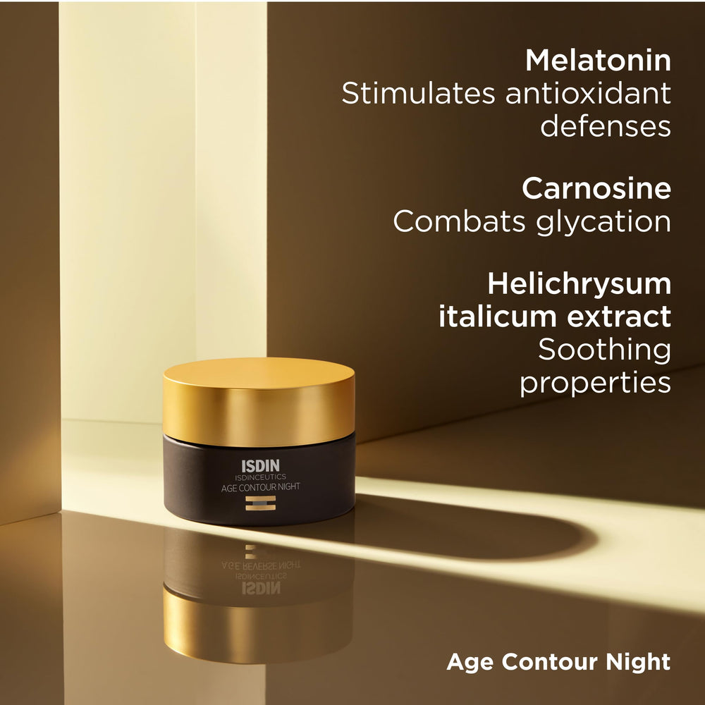 ISDIN Age Contour Night Cream ideal for sensitive skin with gentle texture