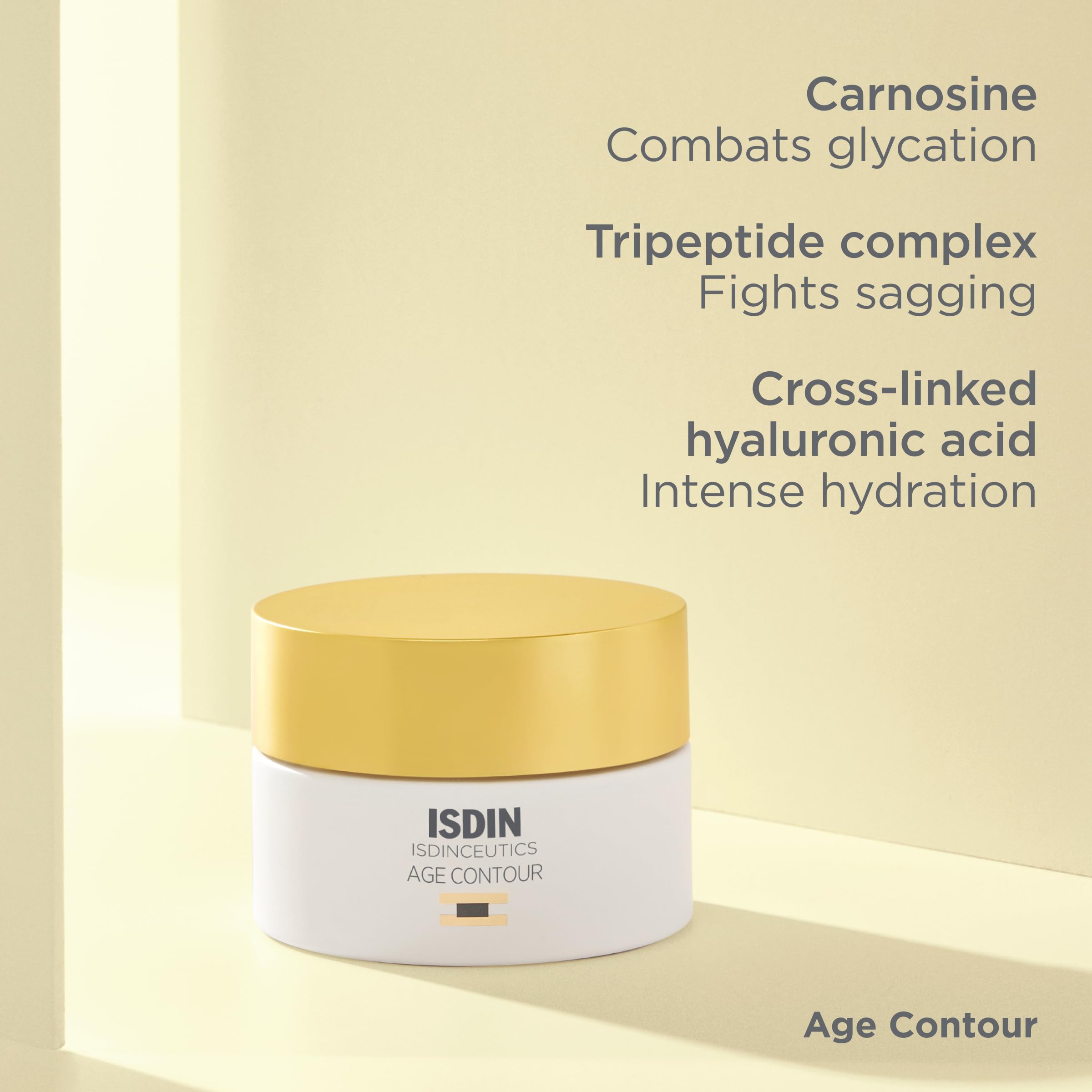 ISDIN Age Contour tripeptide complex targets firmness and sagging for lifted feel