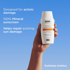 ISDIN Eryfotona Actinica shows no white cast for a natural finish.