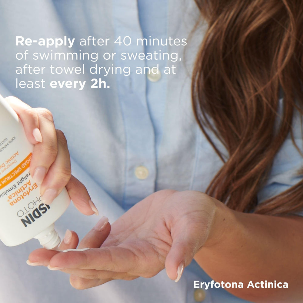 ISDIN Eryfotona Actinica suitable for sensitive skin users.