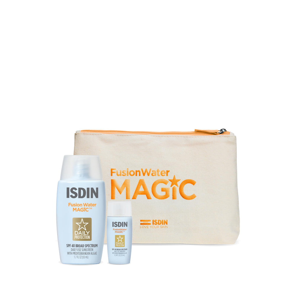 ISDIN Fusion Water MAGIC 50ml bottle for daily sun protection and hydration
