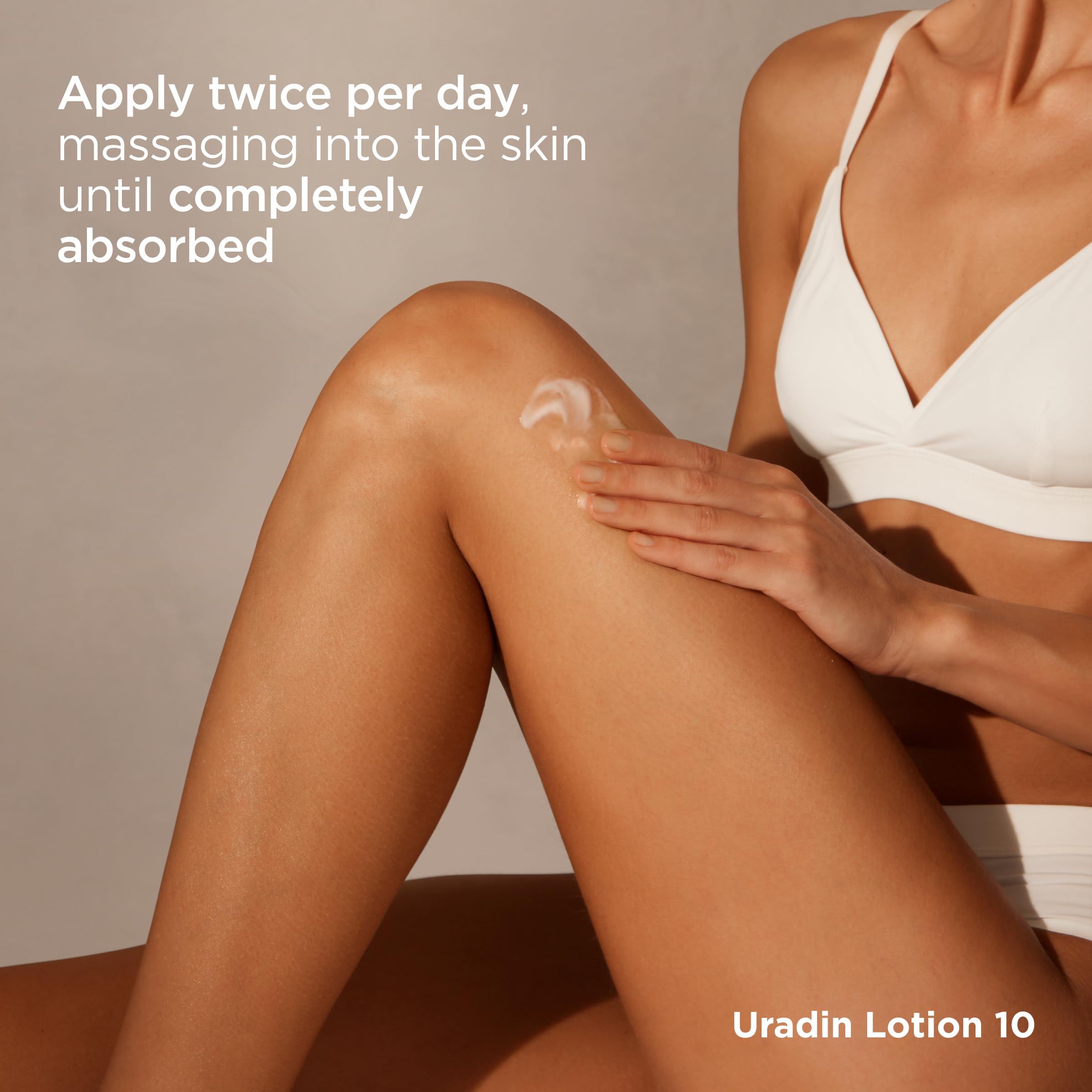 ISDIN Uradin 10 24-hour hydration graphic communicates lasting skin moisture